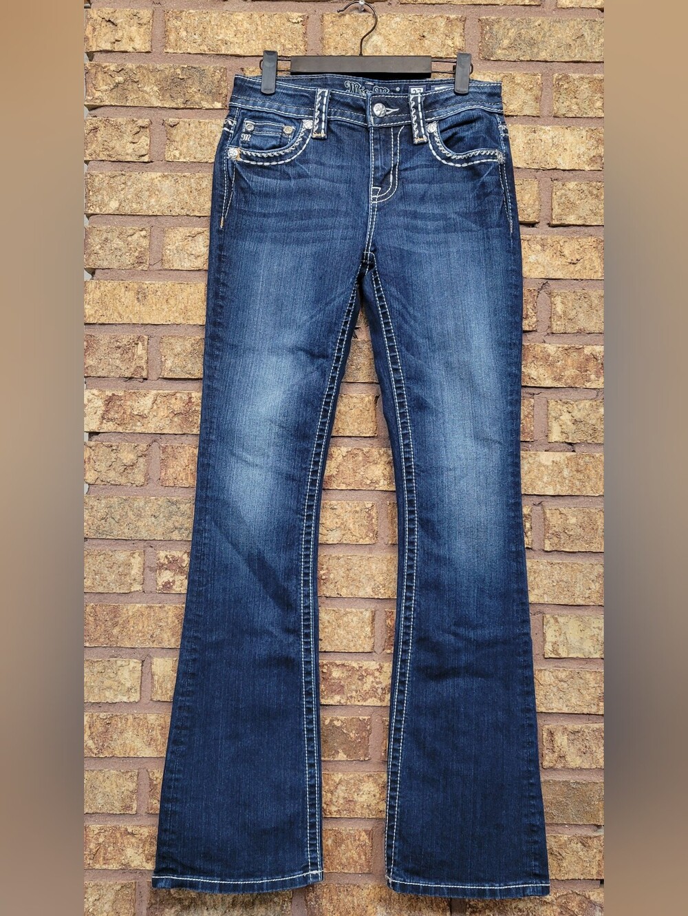 Miss Me Chloe Boot Denim Bootcut Jeans Size 27 Like New Stretch